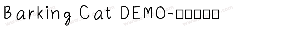 Barking Cat DEMO字体转换